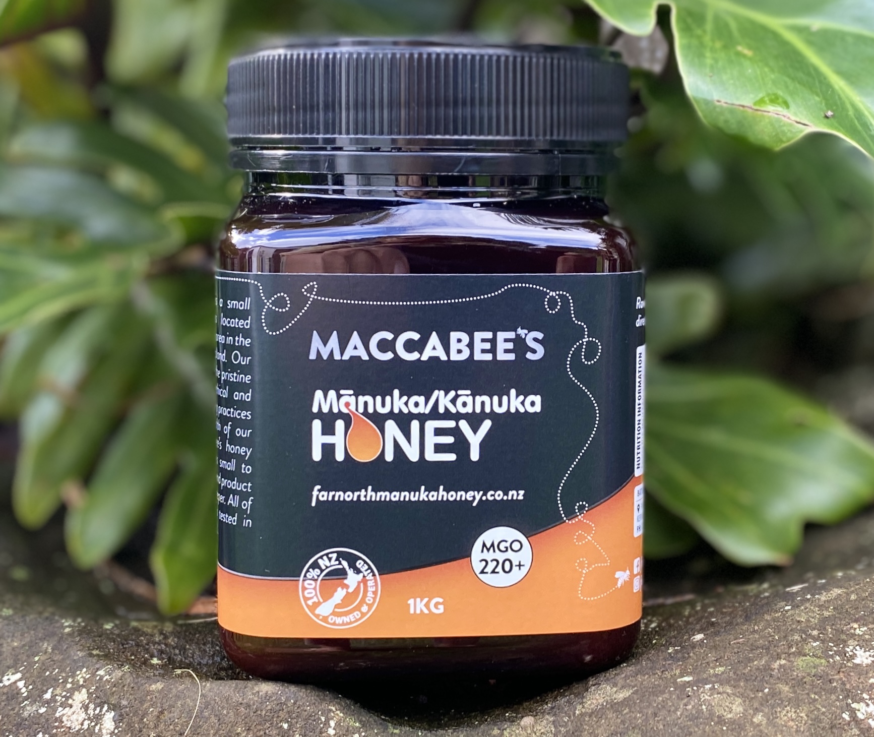 Manuka/Kanuka Honey MGO 220 1kg Maccabee's